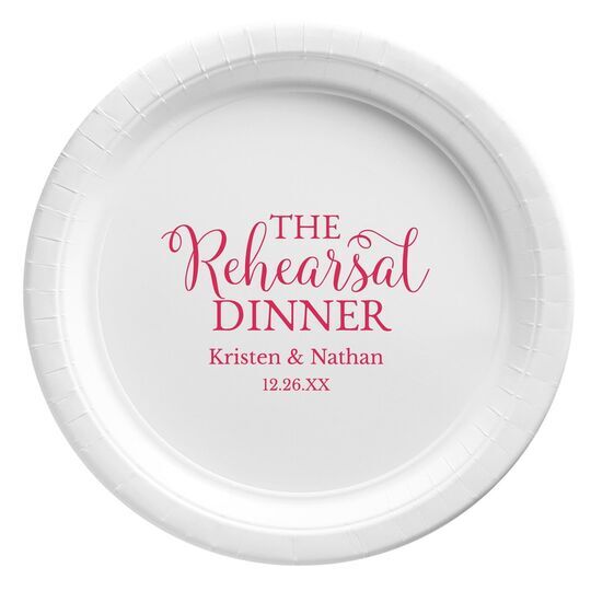 The Rehearsal Dinner Paper Plates